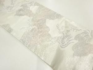 アンティーク 荒波模様織出し袋帯(材料)